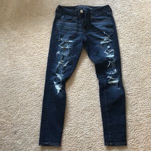 Distressed American Eagle Jeans size 4S